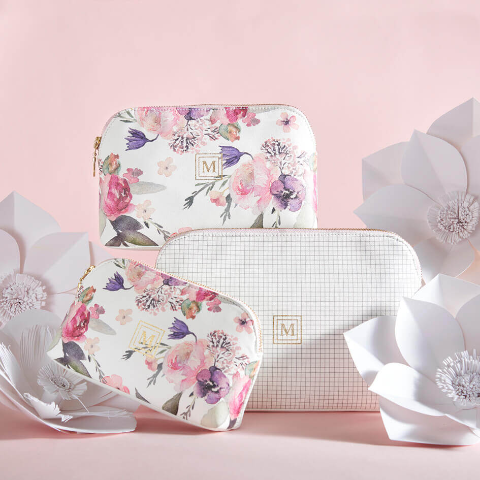 Gardenia Oval All Purpose Pouches - Set Of 3 1 Pouches Set