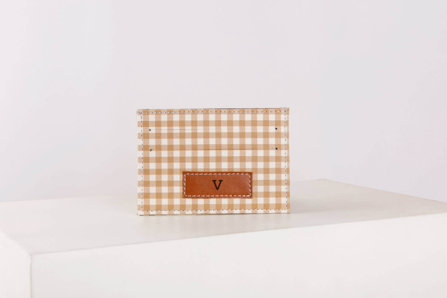 Pattern Of Joy Brown Card Holder 3 Pouch Set