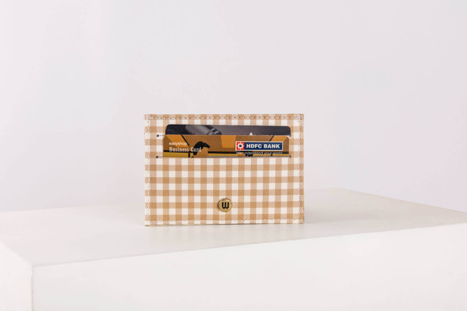 Pattern Of Joy Brown Card Holder 4 Brown Card Holder