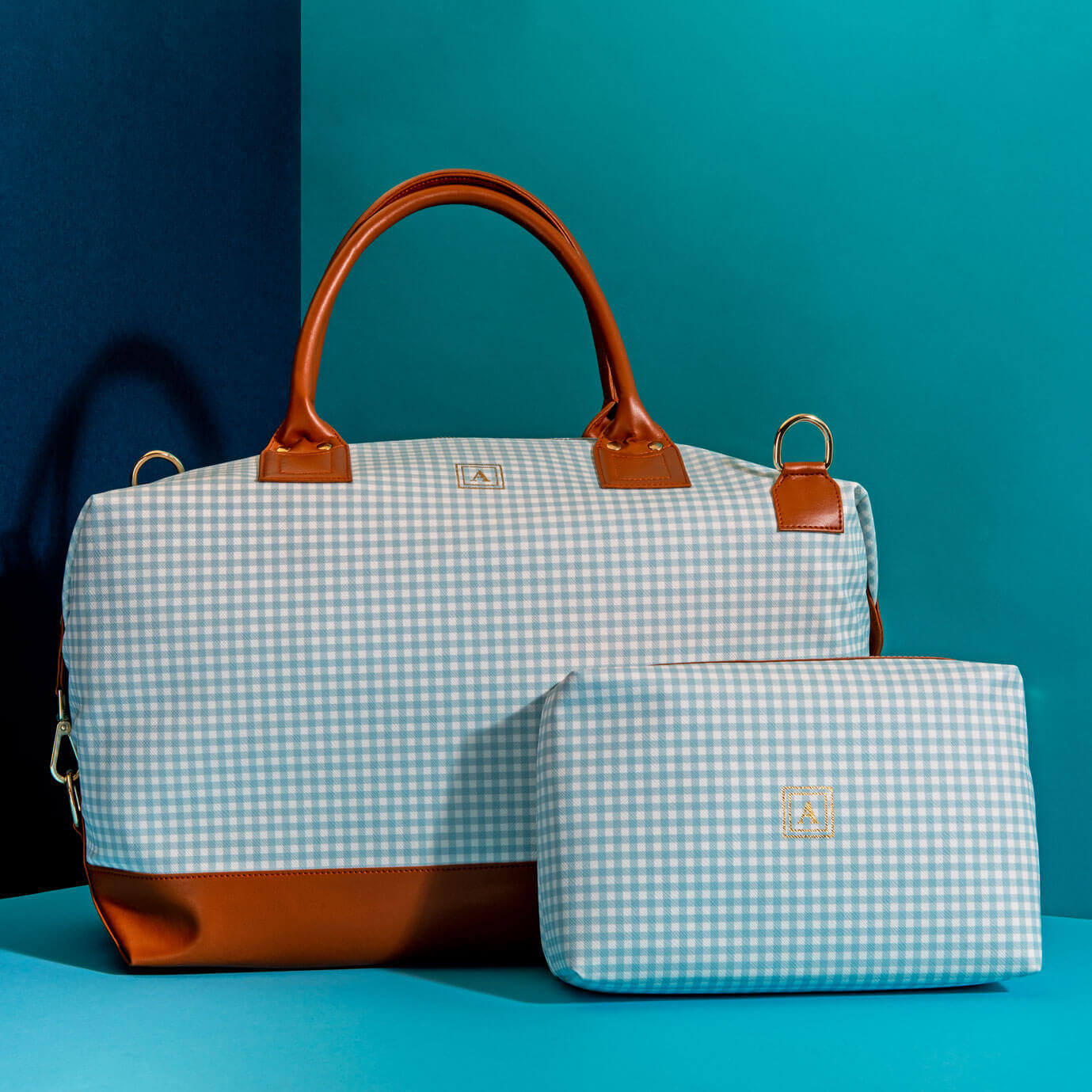 Pattern Of Joy Blue Duffle bag