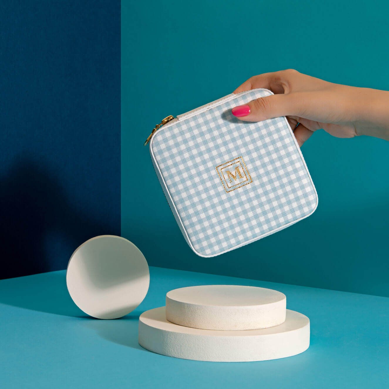 Pattern Of Joy Blue - Jewelry Organizer 1 Blue Jewelry Organizer