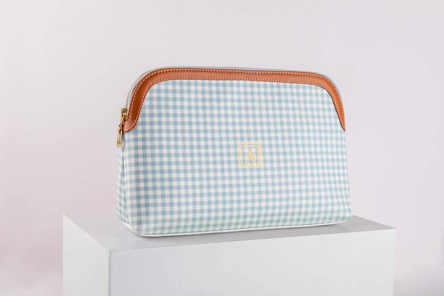 Pattern Of Joy Blue Oval All Purpose Pouch - Set of 3 3 Blue Pouches Set