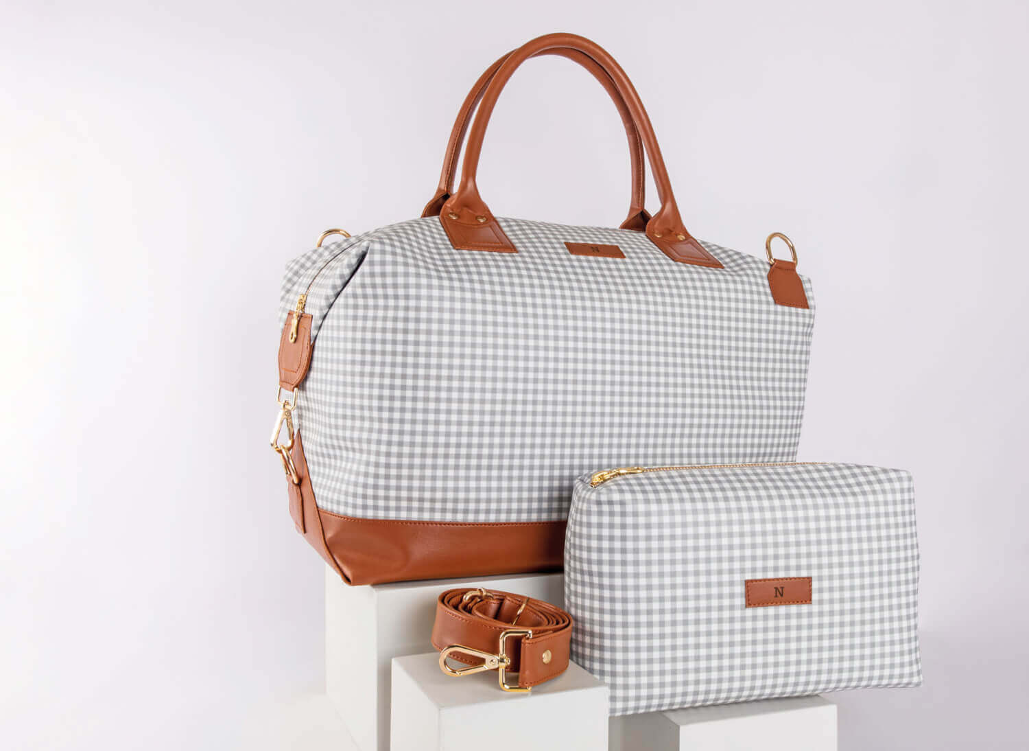 Pattern Of Joy Grey Duffle Bag for Men & Women 3 Grey Duffle Bag