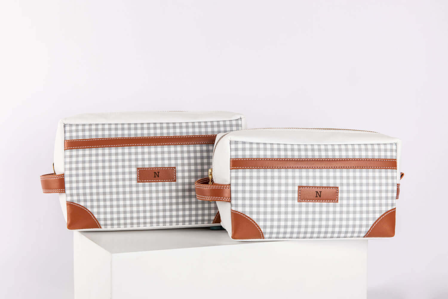 Pattern Of Joy Grey Box Pouch - Set of 2 3 Pouch Set