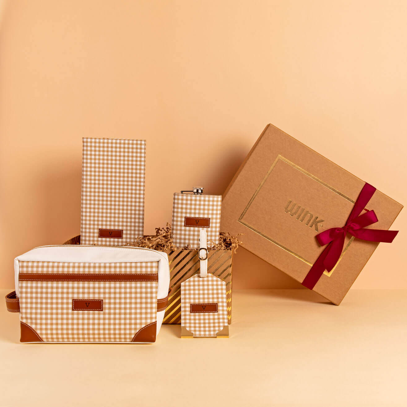 Pattern Of Joy Brown Hamper 1