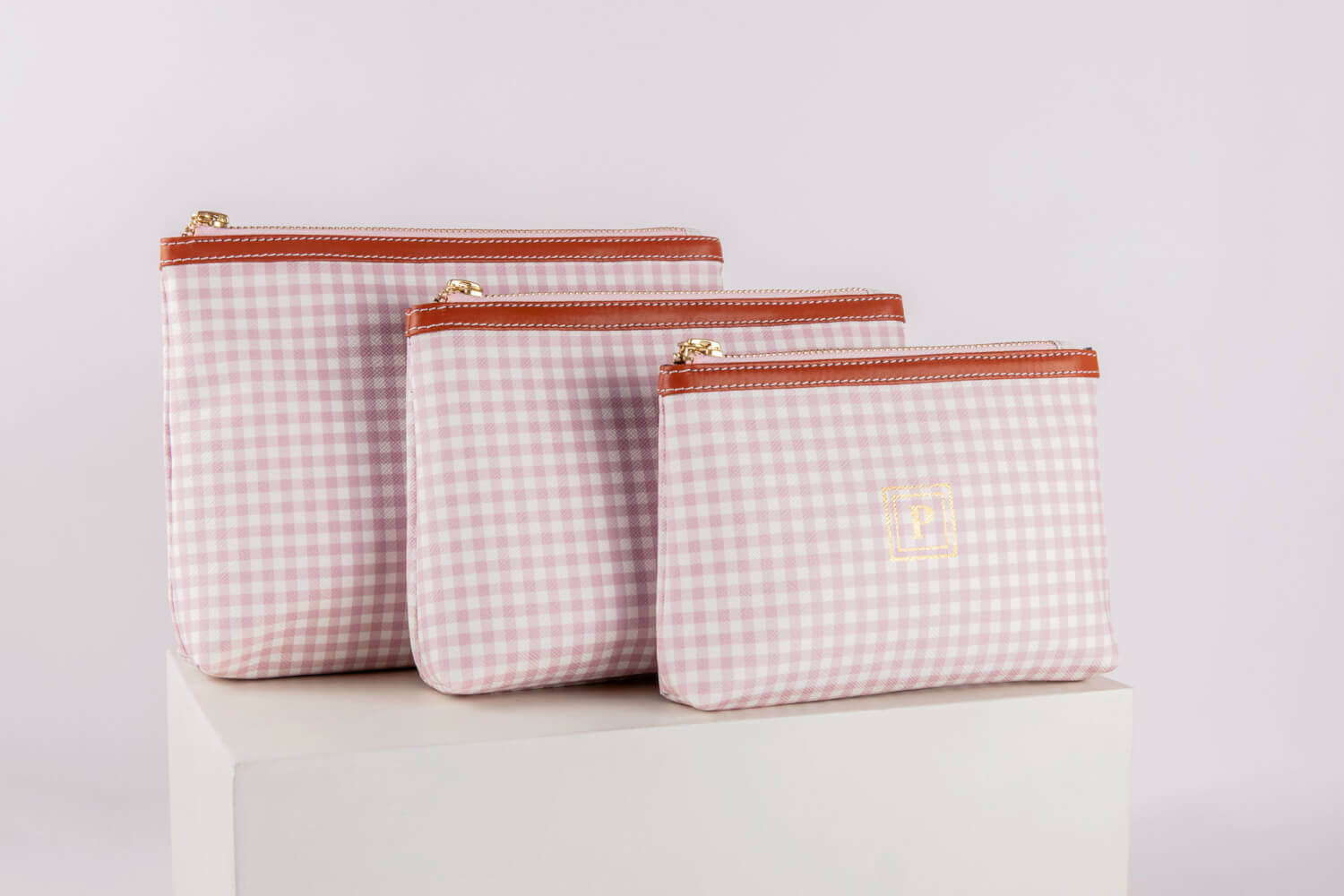 Pink Daily Trio Pouches Set