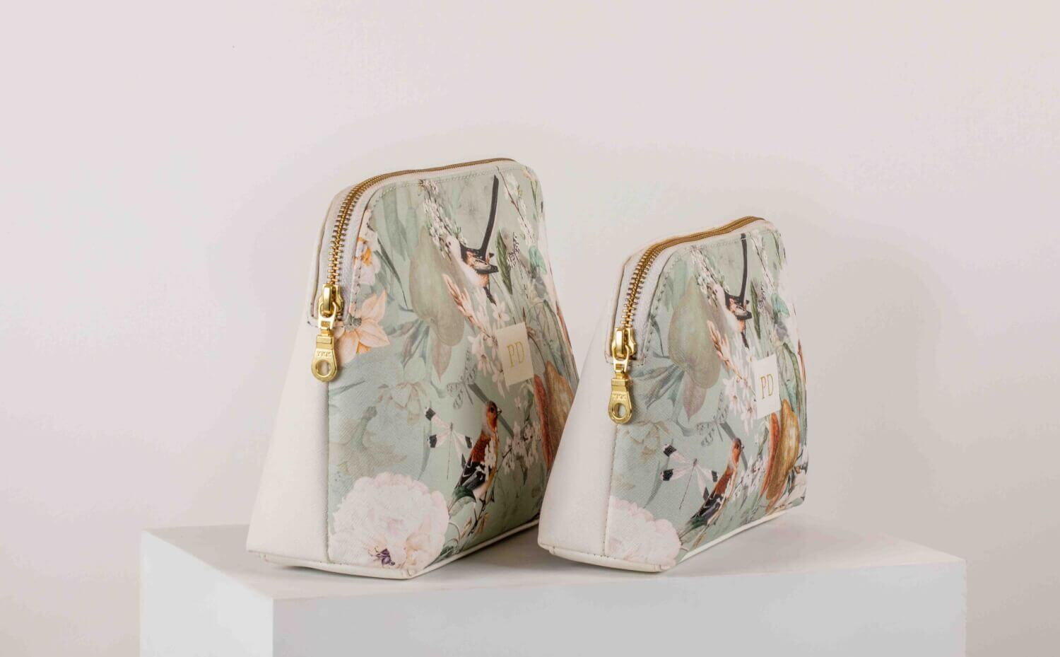 Timeless Charm Oval All Purpose Pouches - Set Of 2 3 Pouches Set