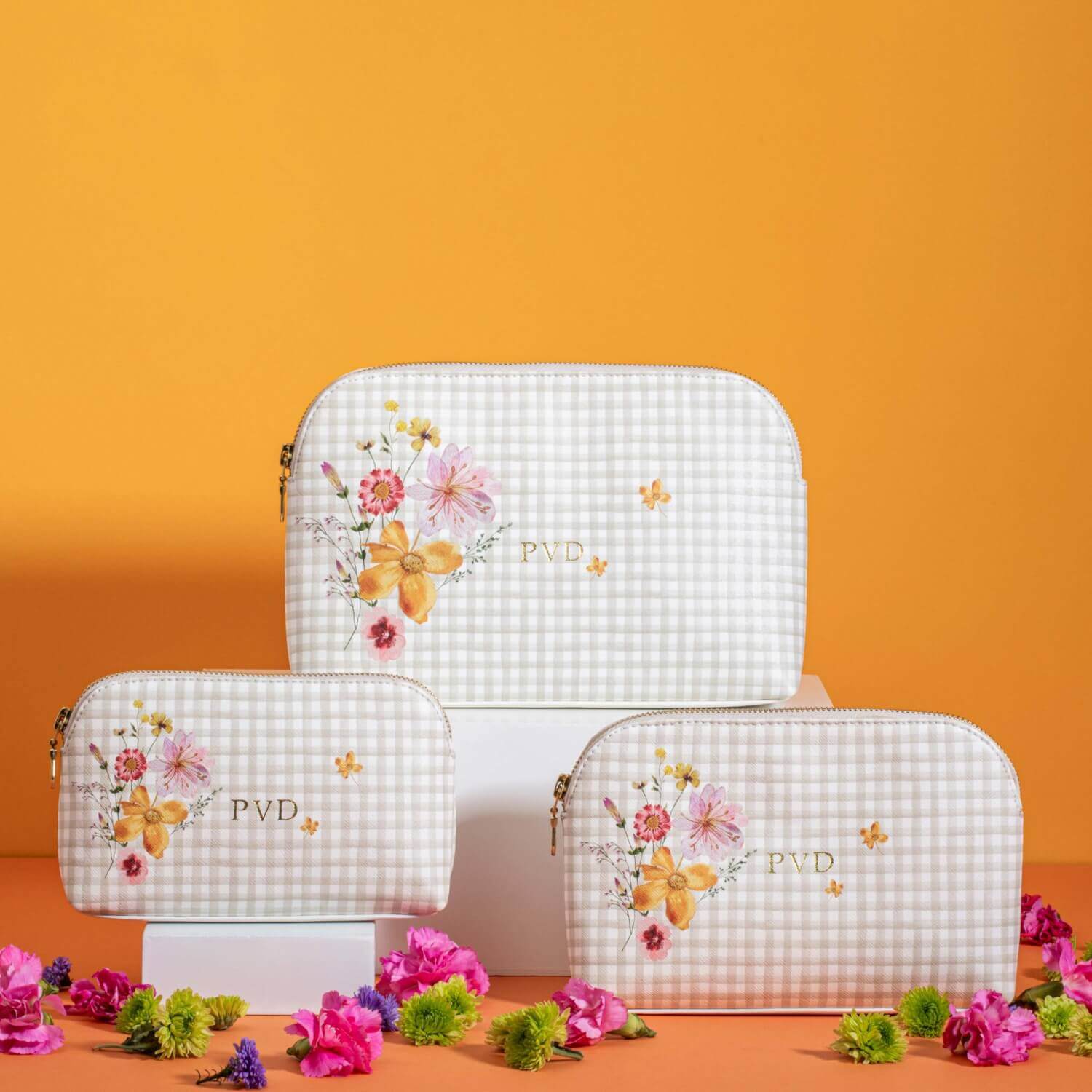 Pressed In Time Oval All Purpose Pouches - Set Of 3