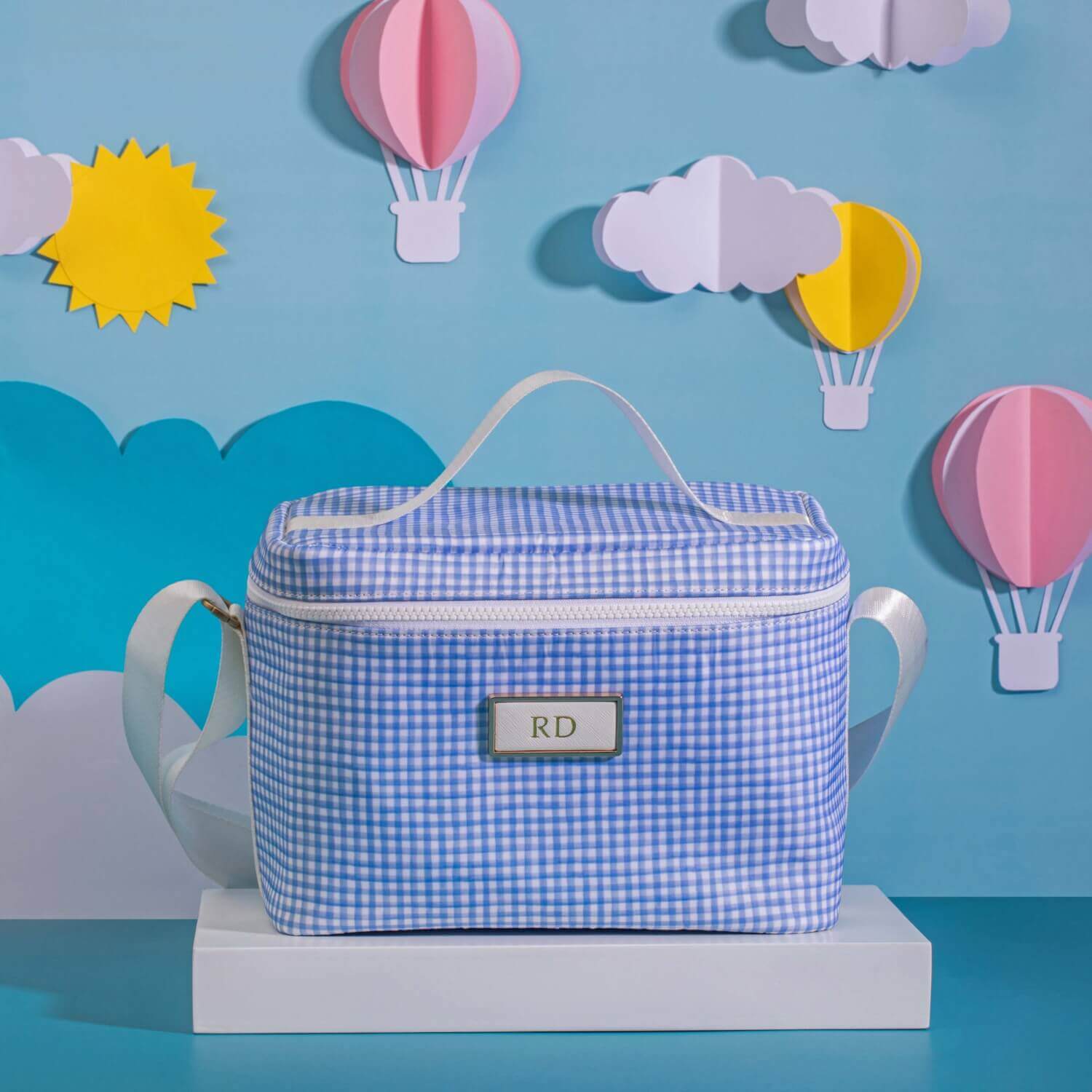 Up In The Air Blue Insulated Lunch Bag